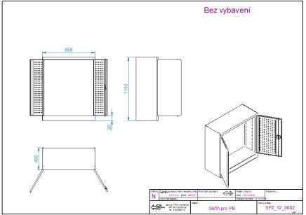 Dílenská skříň Kovos pro plastové boxy SPZ_12_0002_C - 2