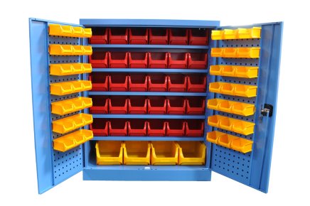 Dílenské skříně Kovos s plastovými boxy SPZ_12 (4 modely) - 1