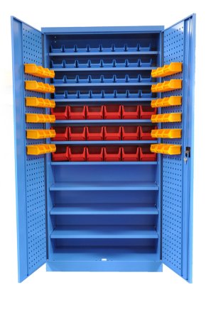 Dílenská skříň Kovos s plastovými boxy SPZ_11_0002_C_VAR_4 - 1