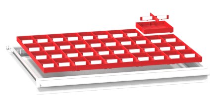 Plastové dělení zásuvek ZK 45 x 36D - 1