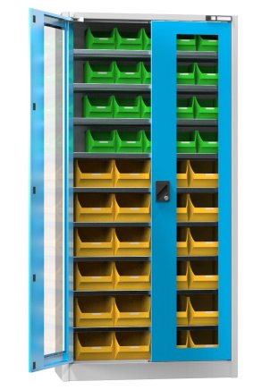 Skříň s plastovými boxy UK1-B21S - 1