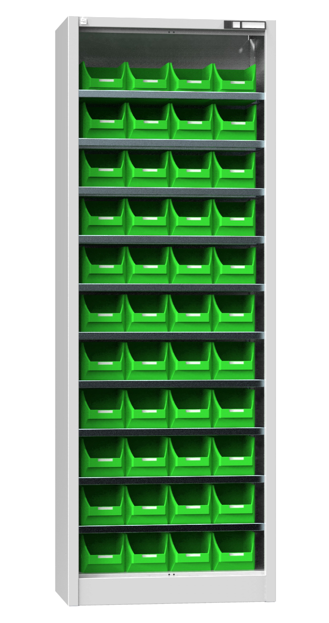 Skříň s plastovými boxy UK2-B1