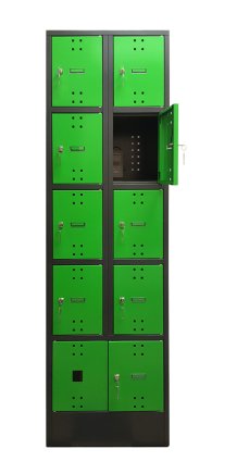 Skříň na dobíjení mobilních zařízení s USB porty SBE_32_B8 - 2