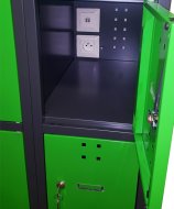 Skříň na dobíjení mobilních zařízení s USB porty SBE_32_B8 - 5