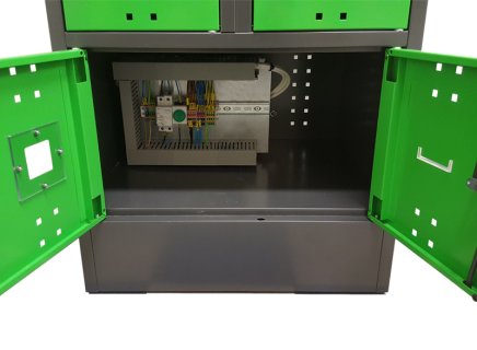 Skříň na dobíjení mobilních zařízení s USB porty SBE_32_B8 - 6