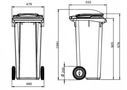 Popelnice MGB 120 - 9