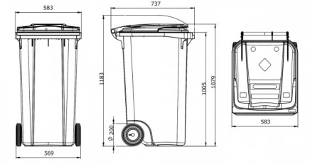 Popelnice MGB 240 - 9