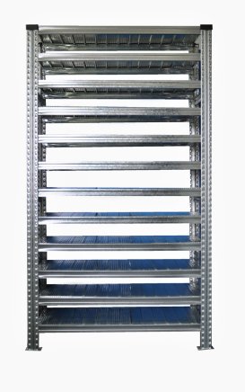 Bezšroubový policový regál 1972 x 1124 x 330 mm - 1