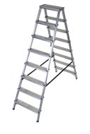Hliníkové schůdky oboustranné DR(150)ALDD-8