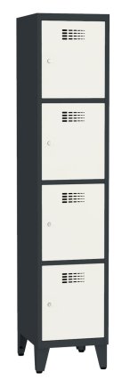 Šatní skříň kovová Sus 414 W šířka 400 mm - 6