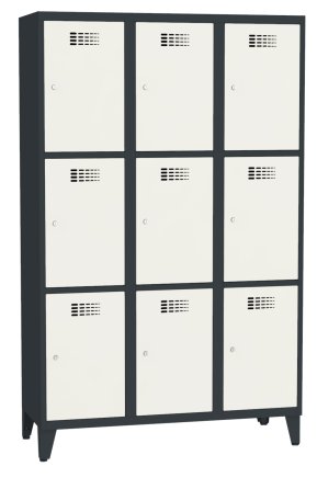 Šatní skříň kovová Sus 433 W šířka 1200 mm - 6