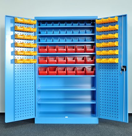 Dílenská skříň Kovos s plastovými boxy SPZ_11_0003_C_VAR_6 - 1