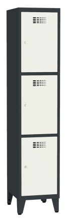 Šatní skříň kovová Sus 413 W šířka 400 mm - 7