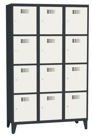 Šatní skříň kovová Sus 434 W šířka 1200 mm - 7