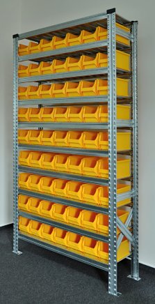 Regál s plastovými boxy 877851018 (7 modelů) - 2