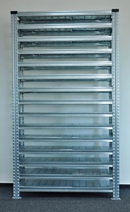 Bezšroubový policový regál 1972 x 1124 x 330 mm - 1