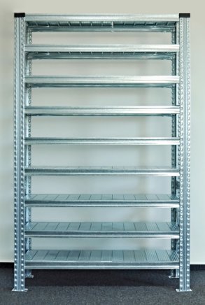 Bezšroubový policový regál 1972 x 1124 x 410 mm - 1