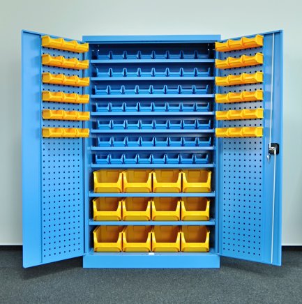 Dílenské skříně Kovos s plastovými boxy SPZ_11_0003 (9 modelů) - 1