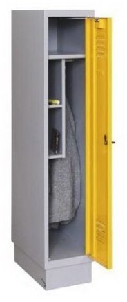 Šatní skříň kovová se sníženou výškou MSum 310S šířka 300 mm - 2