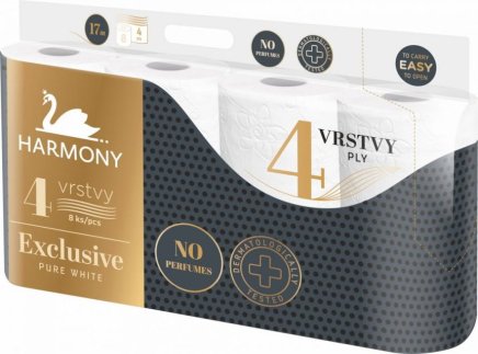 Toaletní papír Harmony Exclusive Pure 7 x 8 kusů - 1