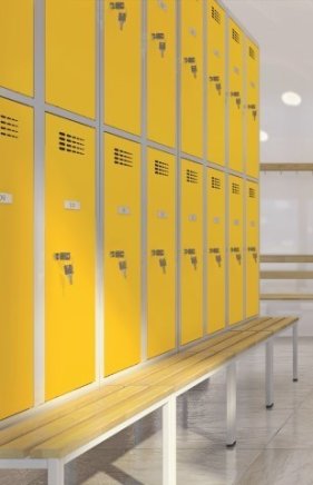 Šatní skříň dělená Sus 332 W s lavičkou P331 W - 2