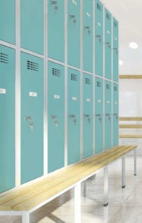Šatní skříň dělená Sus 322 W s lavičkou P321 W - 2