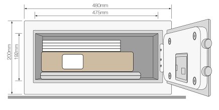 Nábytkový sejf Yale High Security Laptop YLEB/200/EB1 - 6
