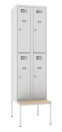 Šatní skříň dělená Sus 322 W s lavičkou P321 W - 1
