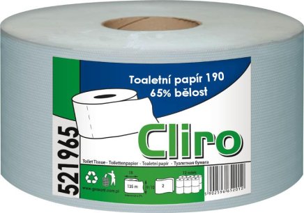 Toaletní papír Jumbo Cliro 190 6 kusů - 1