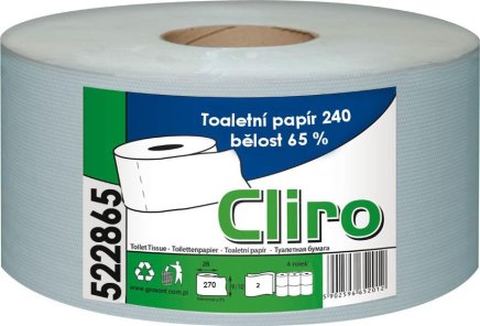 Toaletní papír Jumbo Cliro 280 6 kusů - 1