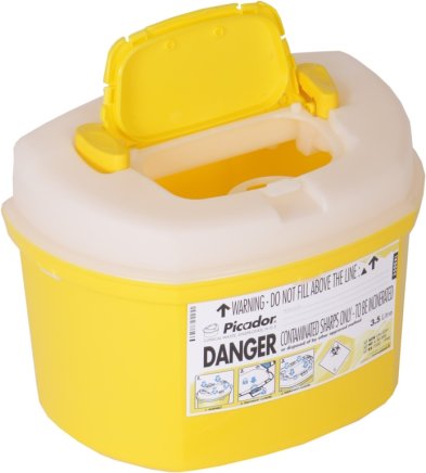 Kontejnery pro ostrý nemocniční odpad 3,5 l UN 3291 - 1