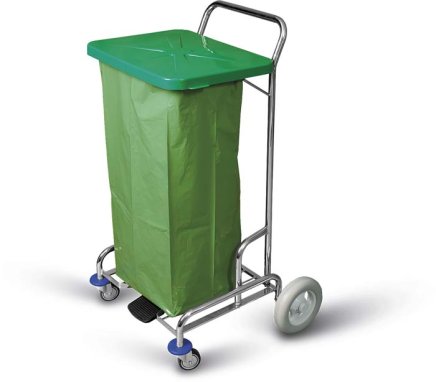 Vozík na třídění odpadu a prádla PEDALBAG I.220 bez vaku - 1