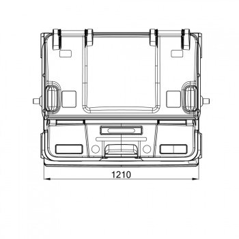 Plastový kontejner SPLIT LID - 9
