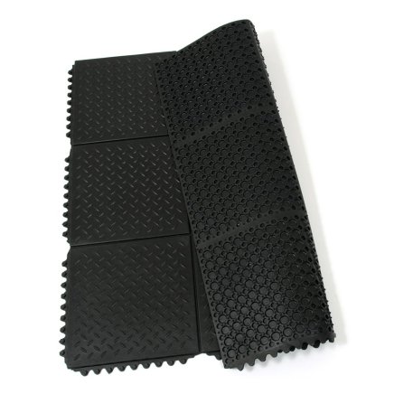 Gumová modulární protiúnavová rohož Diamond Plate Tile - 3