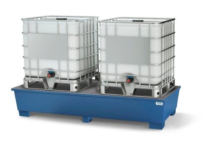 Záchytná vana na nožičkách classic-line pro 2 IBC nádrže - 1