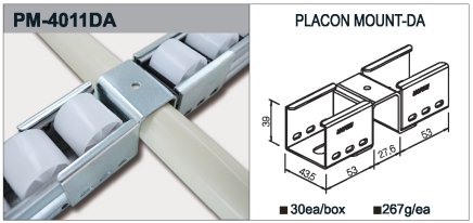 Úchyt válečkové tratě typ PM-4011DA - 1