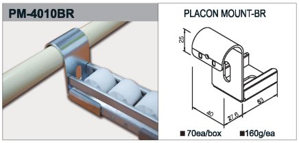 Úchyt válečkové tratě typ PM-4010BR - 1