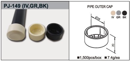 Plastová zátka vnější PJ-149BK - 1