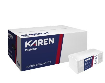 Papírové ručníky Karen ZZ 3000 Premium E 20 x 150 kusů - 1