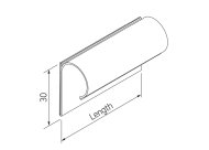 Držák na štítek LH-3010CS, 100 x 30 mm - 2