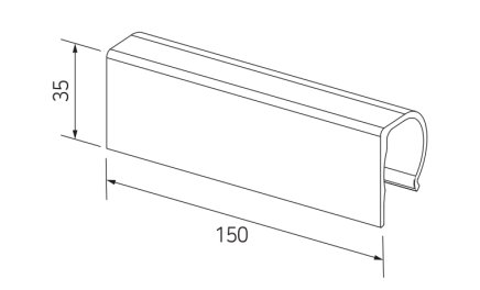 Držák na nalepovací štítek PN-3515 - 2
