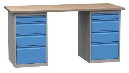 Dílenský stůl s podstavným kontejnerem SD41734 1700 mm - 1
