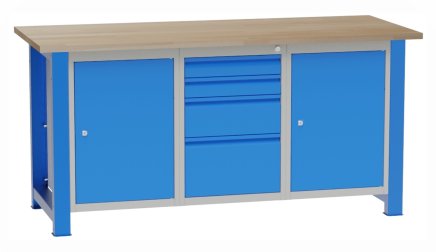 Dílenský stůl s vloženými kontejnery SD41722 - 1