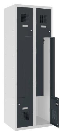 Šatní skříň kovová Sul 32 W šířka 600 mm - 2
