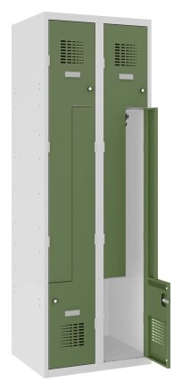 Šatní skříň kovová Sul 32 W šířka 600 mm - 3