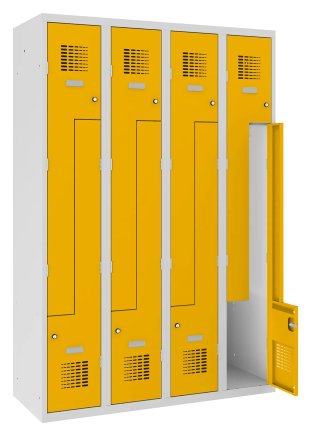 Šatní skříň kovová Sul 34 W šířka 1200 mm - 5