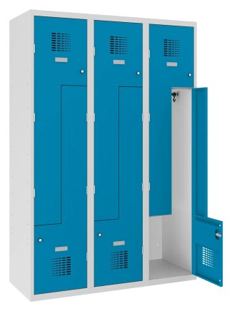 Šatní skříň kovová Sul 43 W šířka 1200 mm - 3