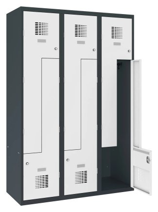 Šatní skříň kovová Sul 43 W šířka 1200 mm - 1