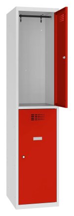 Šatní skříň kovová Sus 412 W šířka 400 mm - 4