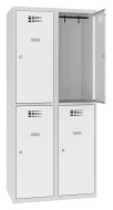 Šatní skříň kovová Sus 422 W šířka 800 mm - 2